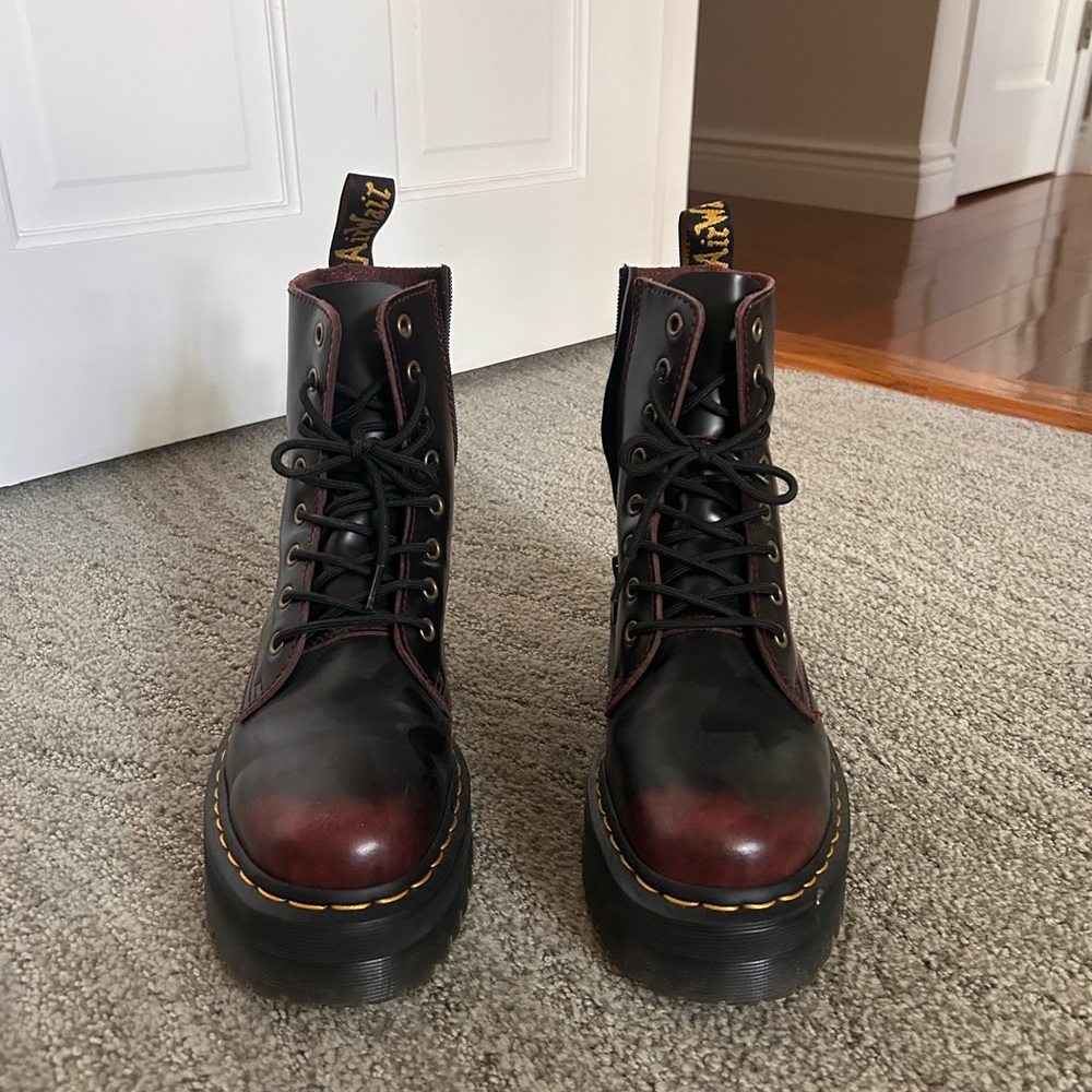 Dr. Marten Jaden Boot Smooth Leather Platforms